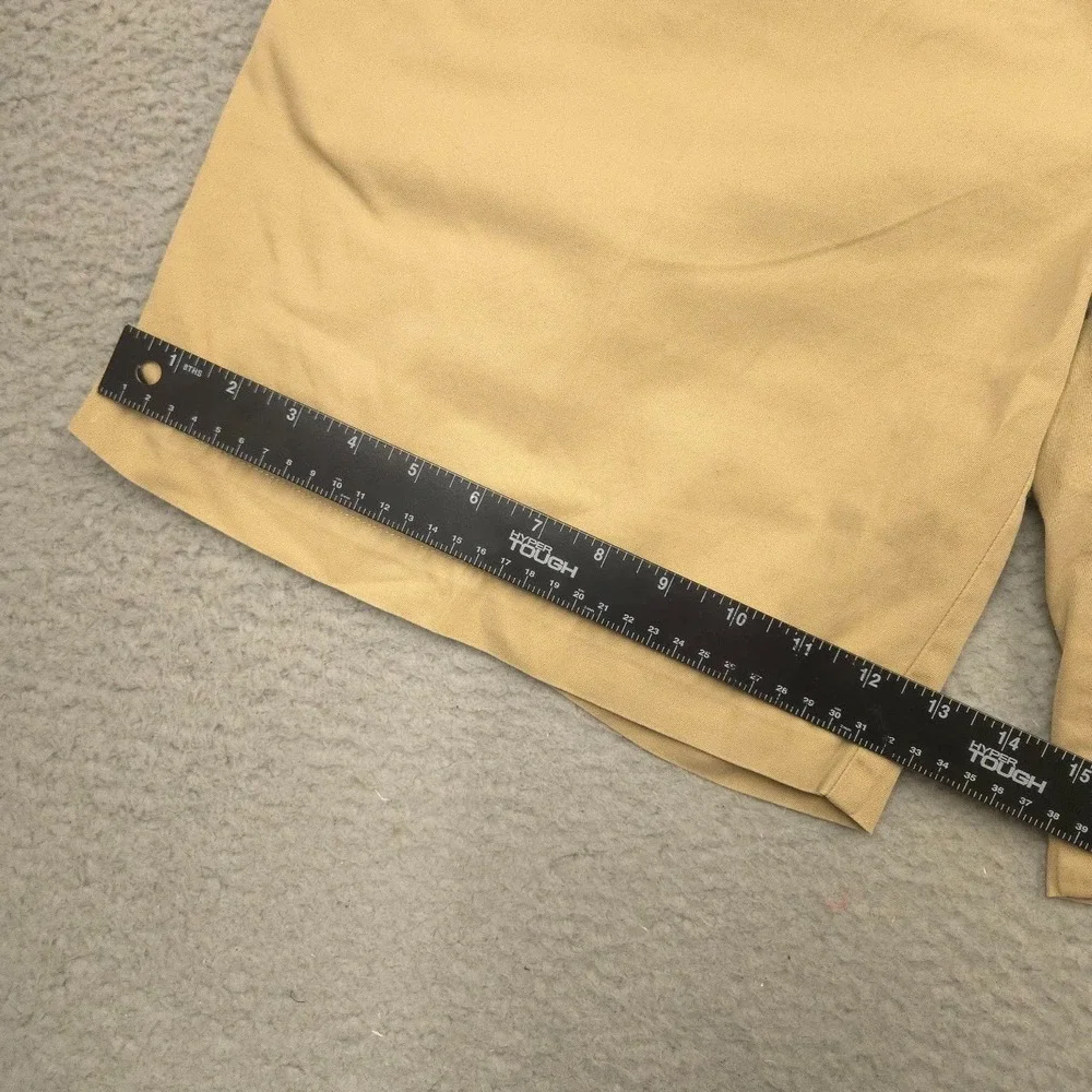 Polo by Ralph Lauren Tyler Shorts Mens 38 Khaki Pleated Chino 100% Cotton